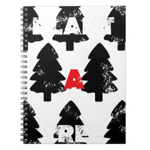 Carnet Plantez un motif d'arbre