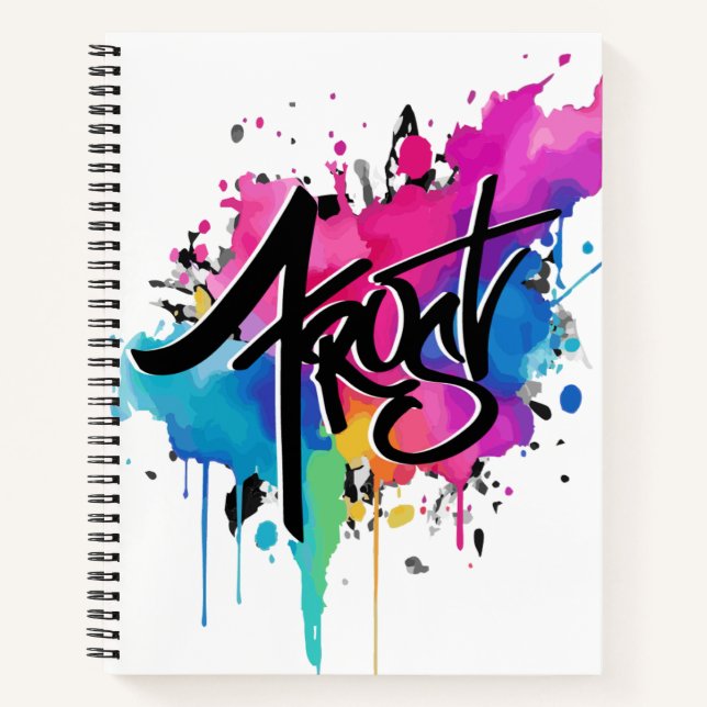 Carnet Plaque de peinture de gel (Devant)