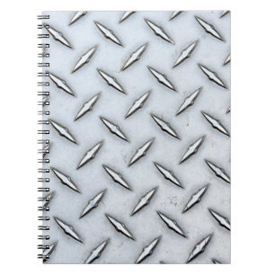 Carnet Plaque diamant en acier