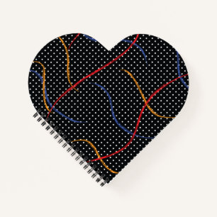 Carnet Plaque et points de peinture rétro