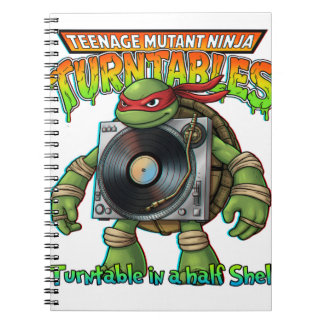 Carnet platine tournante ninja de l'adolescence mutante
