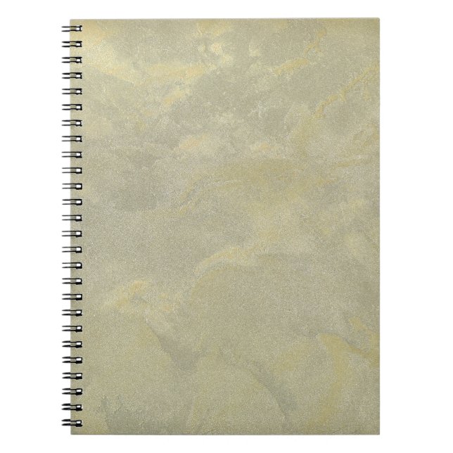 Carnet Plâtre Métallique Argent Et Or (Devant)