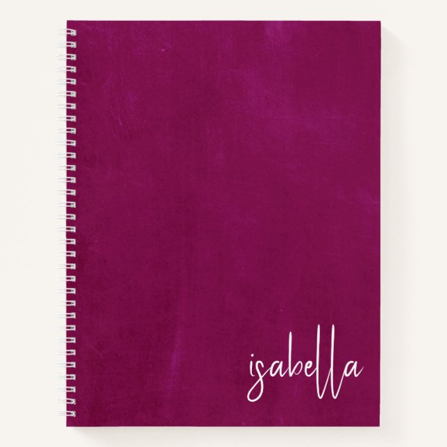Carnet Plum léger personnalisé (Devant)