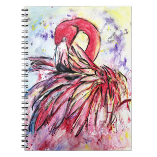 Carnet Plumes au rose