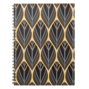 Carnet plumes de style indien motif sans couture en argen