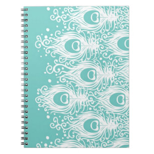 Carnet Plumes molles de paon