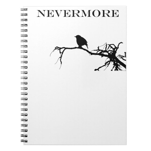 Carnet Plus Raven Poem Edgar Allan Poe Citation (Devant)