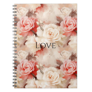 Carnet Plutôt rose Crème Bleue Rose Floral