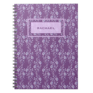 Carnet Plutôt violet et floral Lilac Personnalisé