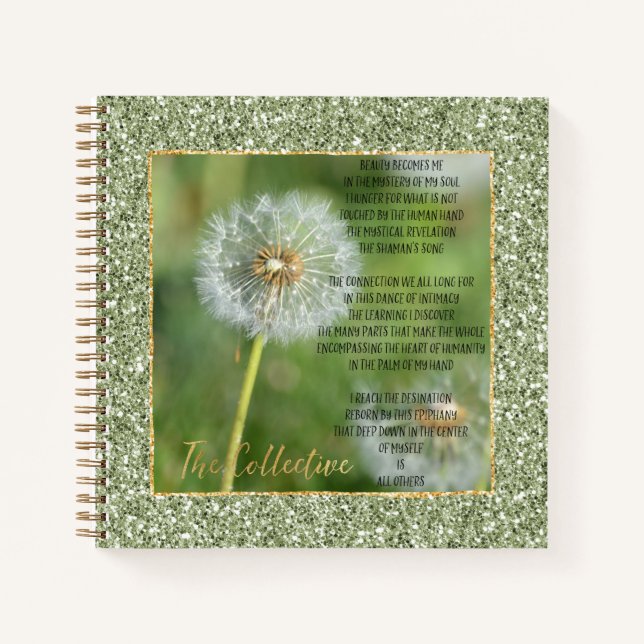 Carnet Poème collectif (écrit par moi)     (Devant)