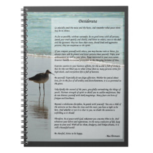 Carnet Poème de desiderata - mouette sur la scène de