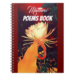 Carnet Poèmes floraux de Bramha lotus exotiques rouges pe