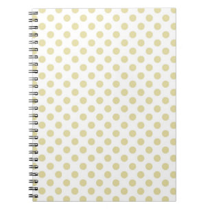 Carnet Point de polka léger d'or
