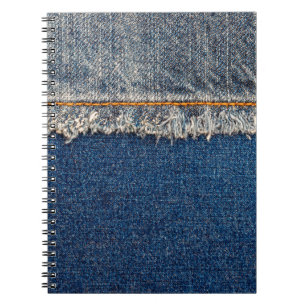 Carnet Pointe droite avec fil orange sur le den blanchi