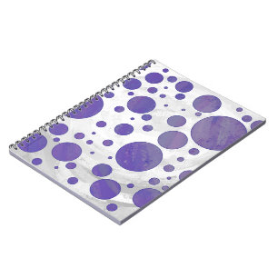 Carnet Pointe Polka Smear Blueberry