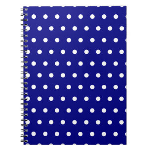 Carnet Points blancs et navy