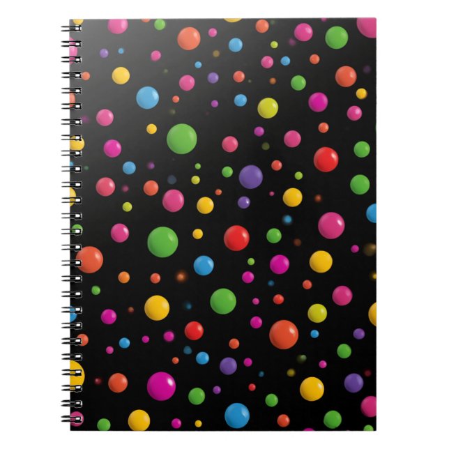 Carnet Points Brillants Multicolores (Devant)