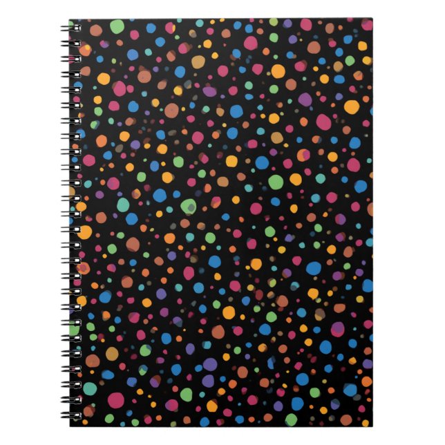 Carnet Points Brillants Multicolores (Devant)