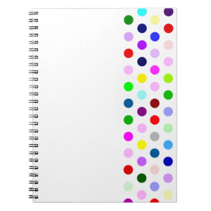 Carnet points colorés heureux