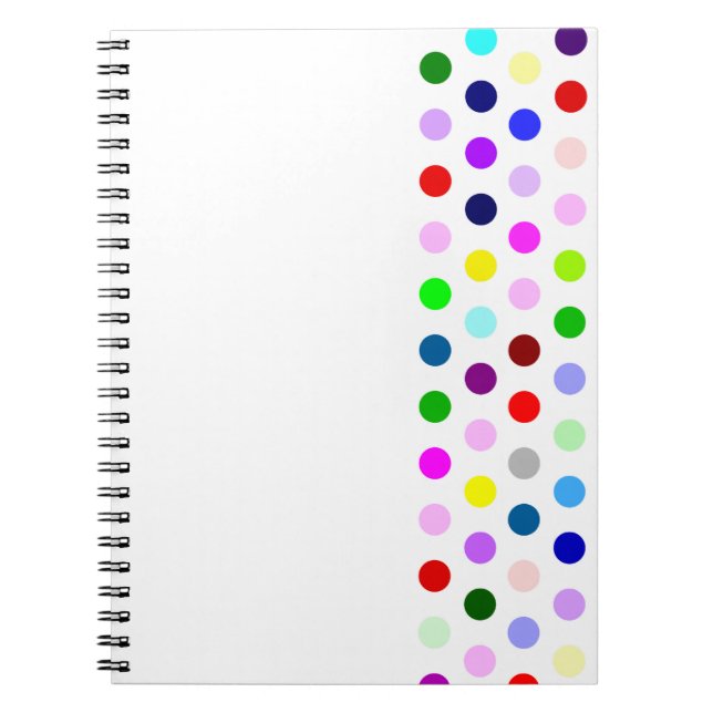 Carnet points colorés heureux (Devant)