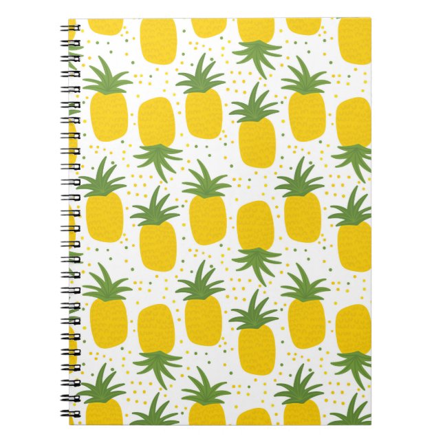 Carnet Points d'ananas : Conception de fruits d'été (Devant)