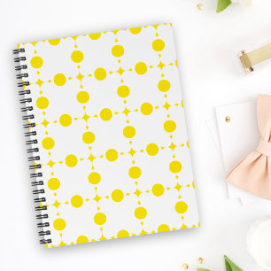 Carnet Points jaunes, Motif à pois, Pois, Pointillé