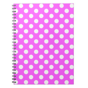 Carnet Points Roses Et Grands Points Blancs