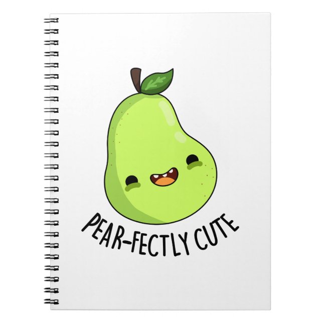 Carnet Poire Parfaitement Mignonne Fruit Pun de Poire  (Devant)