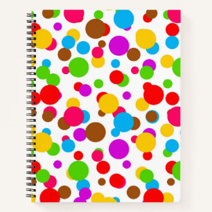 Carnet Pois Arrière - plans blancs colorés