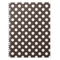 Pois blancs sur brun