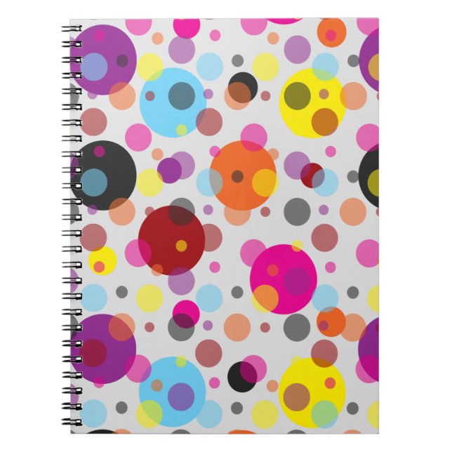 Carnet Pois coloré (Devant)