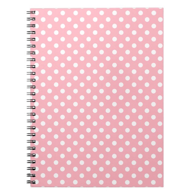 Carnet Pois rose clair (Devant)