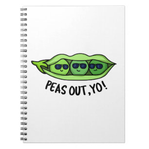 Carnet Pois Sortis Yo Funny Peas Pun