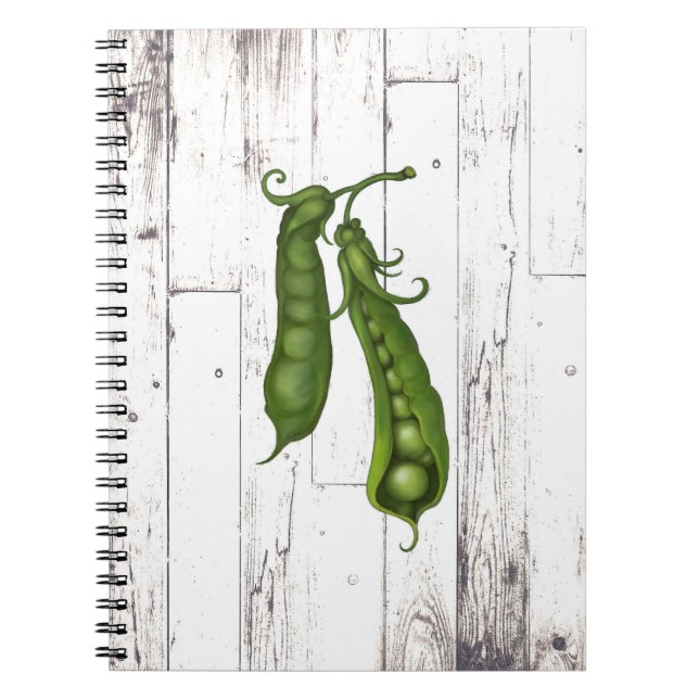 Carnet Pois verts Pois Blanc Bois rustique Agritourisme C (Devant)
