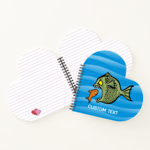 Carnet Poisson taupe