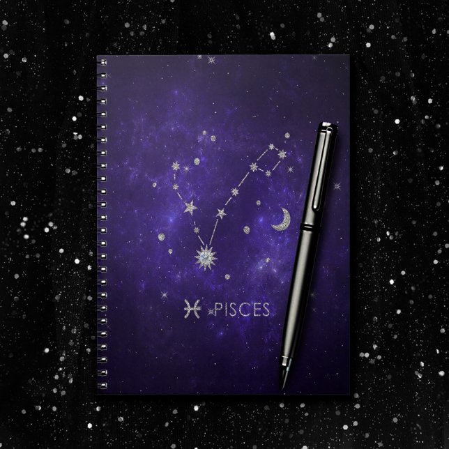 Carnet Poissons pourpres Zodiac | Horoscope d'astrologie  (Créateur téléchargé)