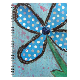 Carnet Polka Dot Fleur Média Mixte