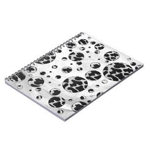 Carnet Polka Dot Vache noir et blanc