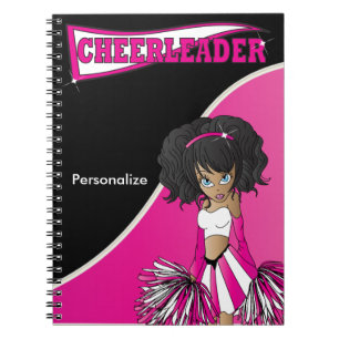 Carnet Pom-pom girl   Nom do-it-yourself   Rose chaud