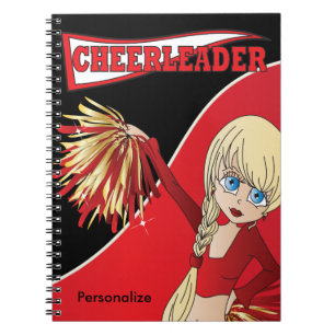 Carnet Pom-pom girl Nom do-it-yourself Rouge