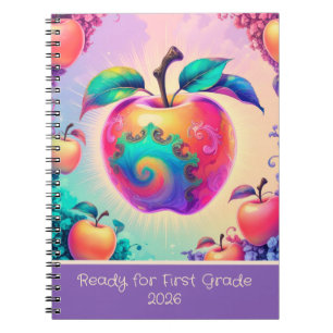Carnet Pomme colorée pour la 1re année 2025
