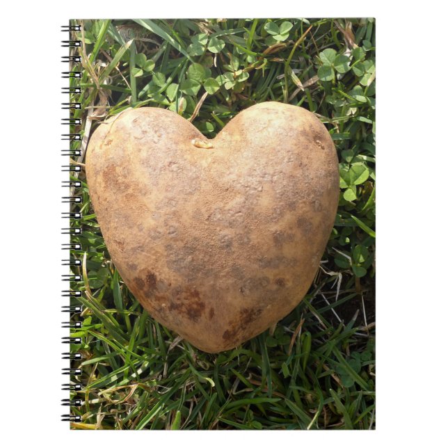 Carnet Pomme de terre en forme de coeur (Devant)