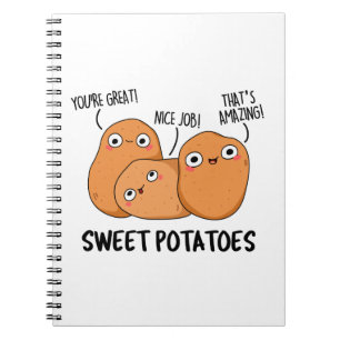 Carnet Pommes de terre douces amusant jeu de nourriture