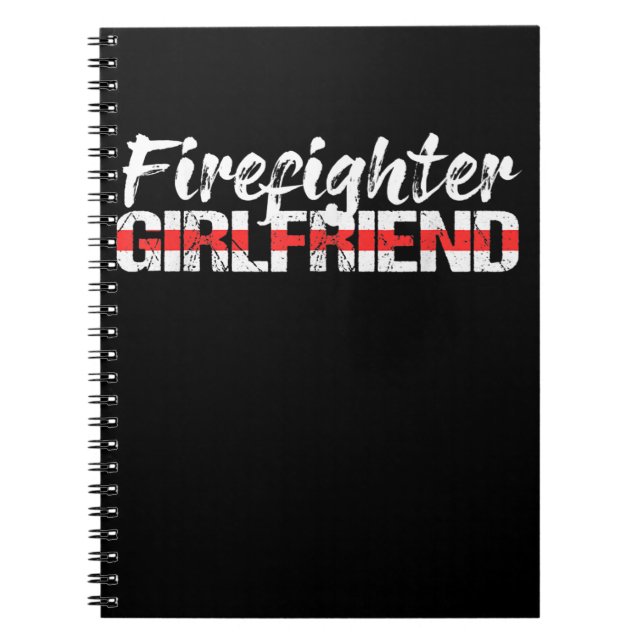 Carnet Pompier Girlfriend Mince Red Line Firewoman (Devant)