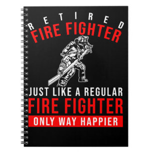 Carnet Pompier Retraité Fire Fighter beaucoup plus heure