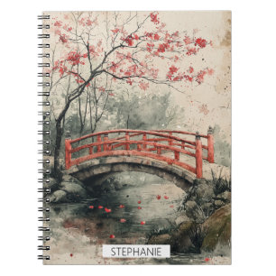 Carnet Pont Cherry Blossom Sumi-E Paysage (2)