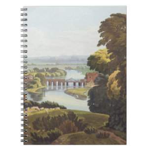 Carnet Pont de Caversham, près de la lecture, gravée par