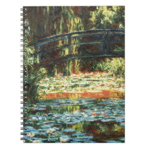 Carnet Pont sur l'étang Nénuphar par Claude Monet