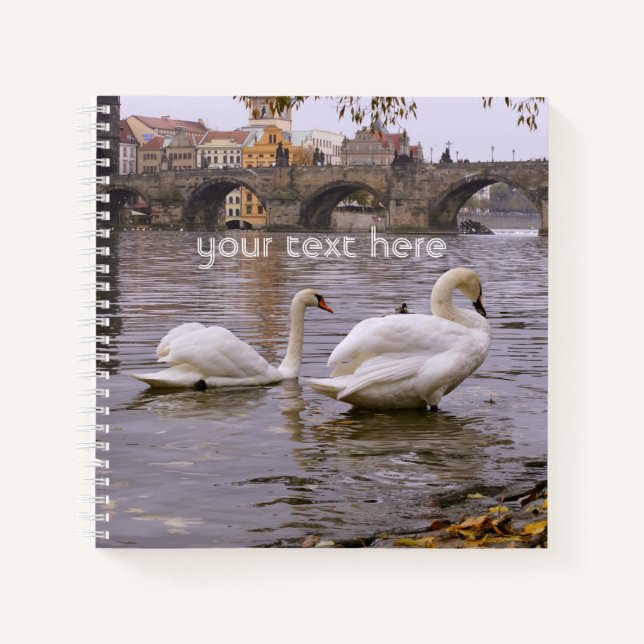 Carnet Pont Swans et Charles à Prague (Devant)