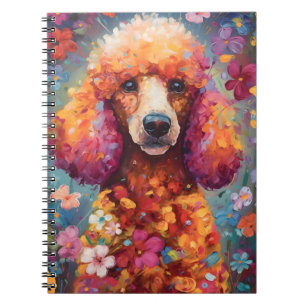 Carnet Poodle coloré